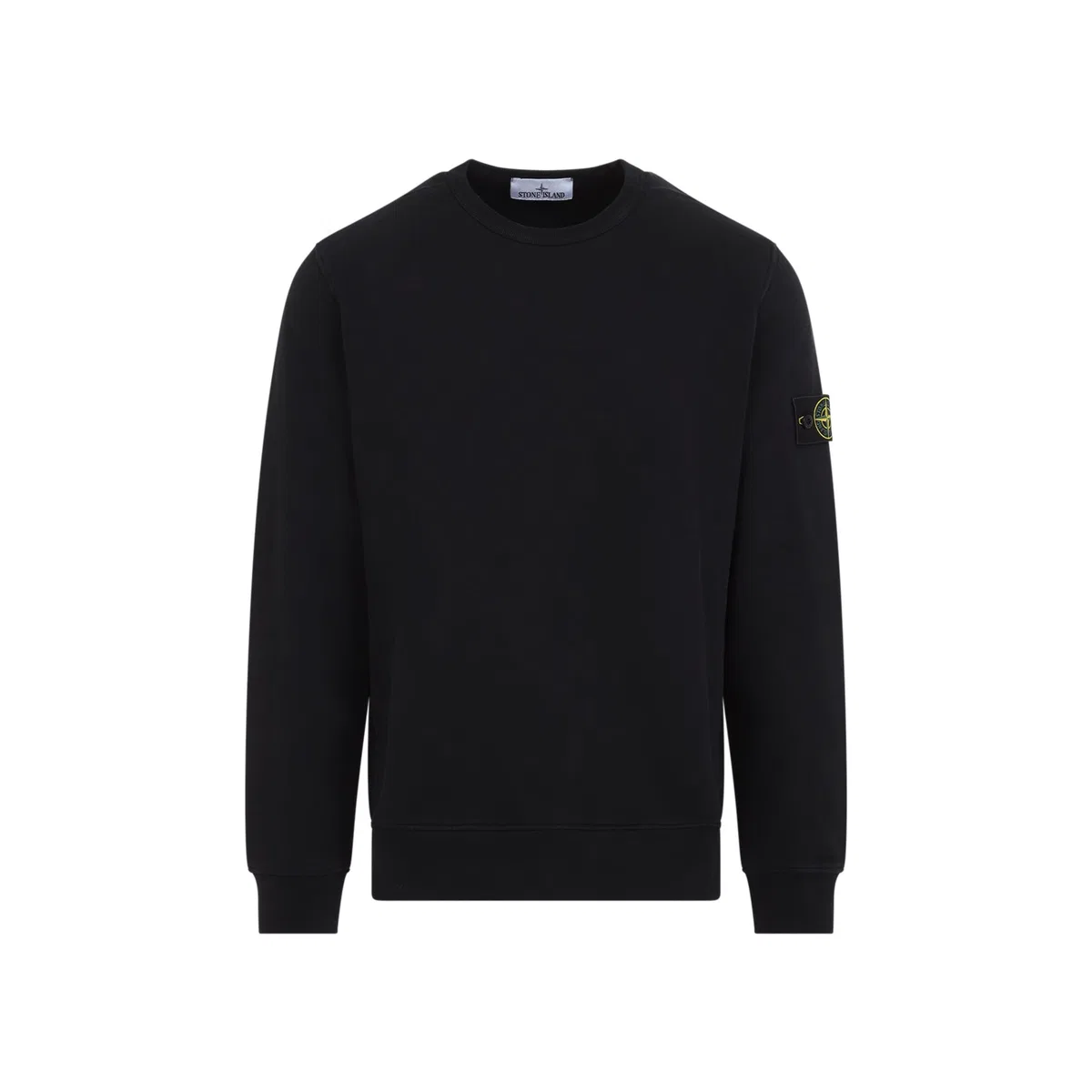 Stone Island Crew Neck Cotton Jersey Sweatshirt