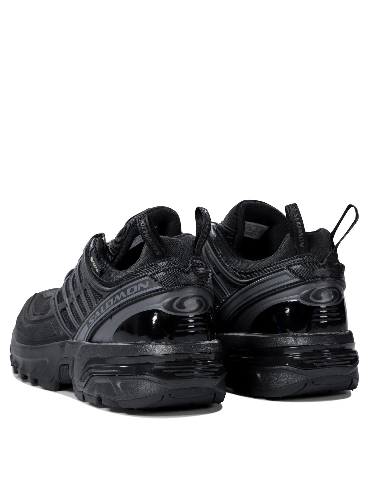 Salomon Black Fabric Rubber Sneakers