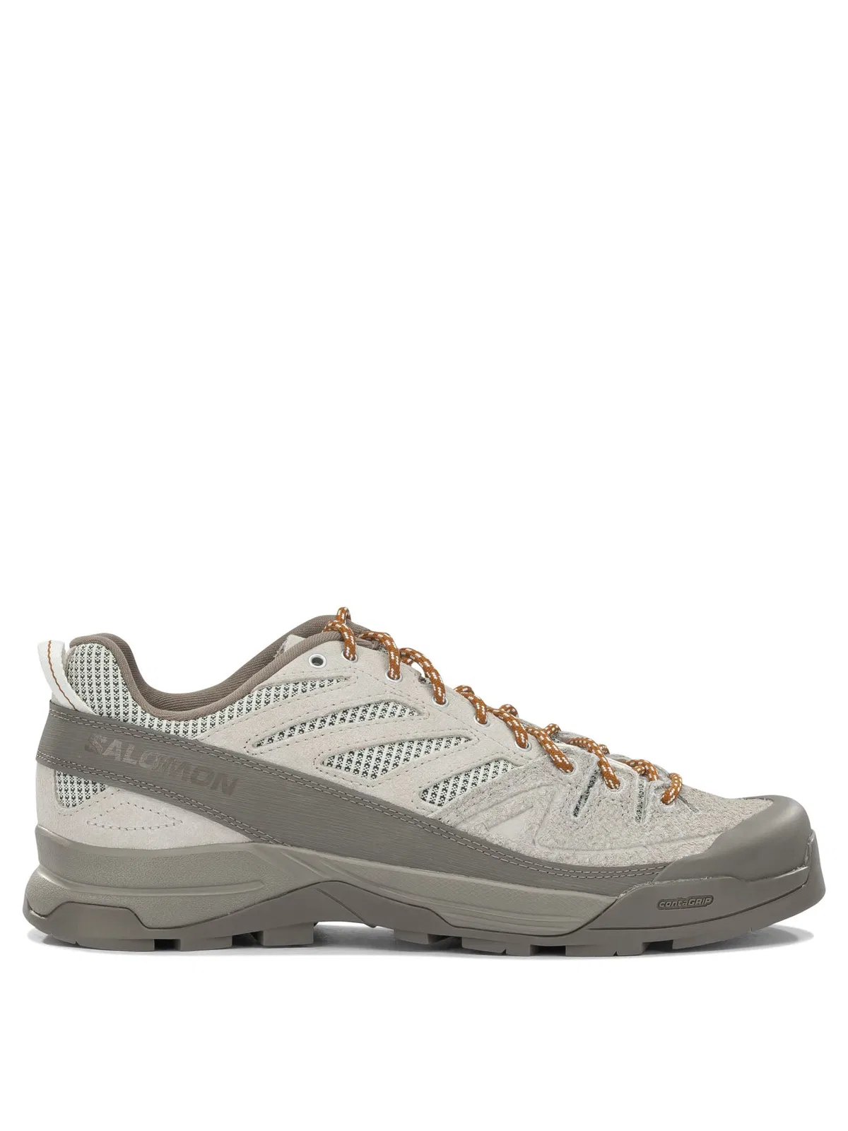 Salomon X-Alp Woven Beige Suede Fabric Rubber Sn