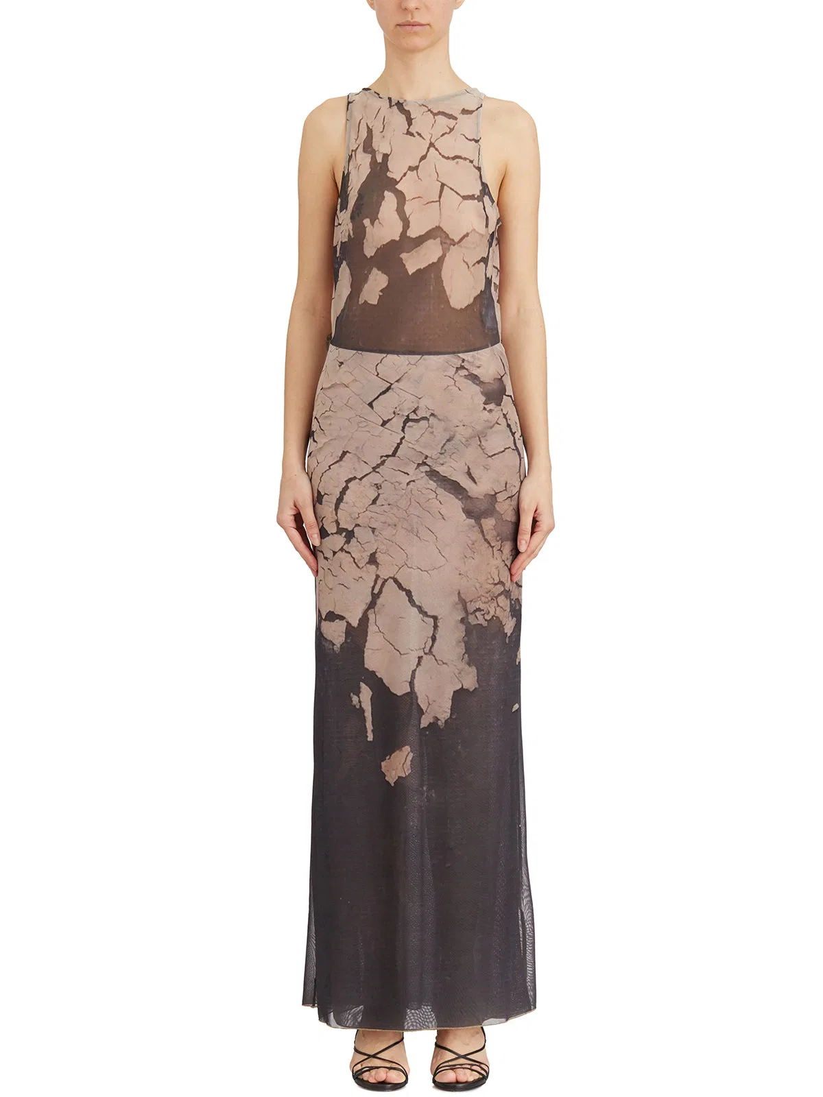 Nostrasantissima Printed Tulle Dress