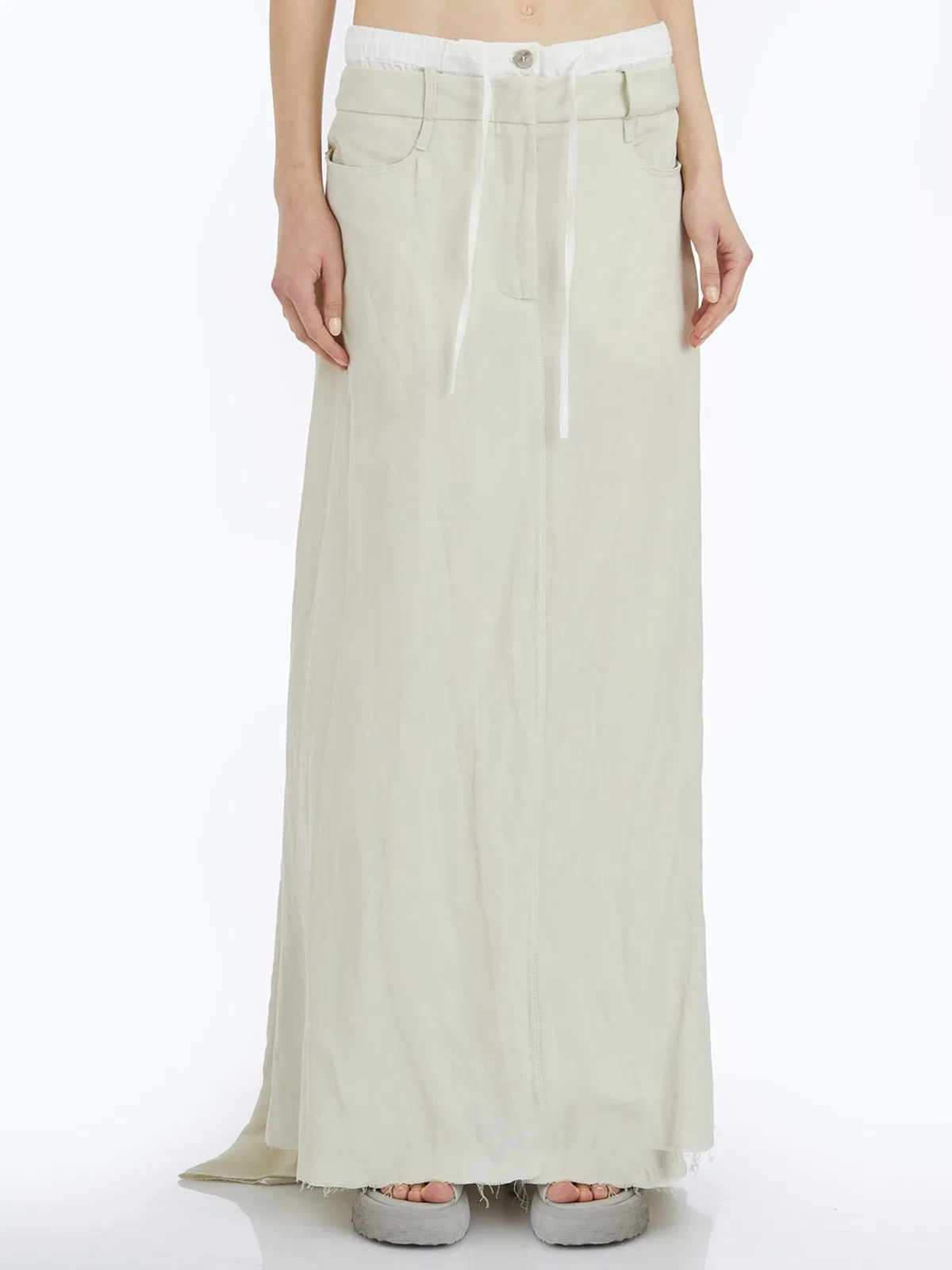 Masnada Viscose And Linen Skirt
