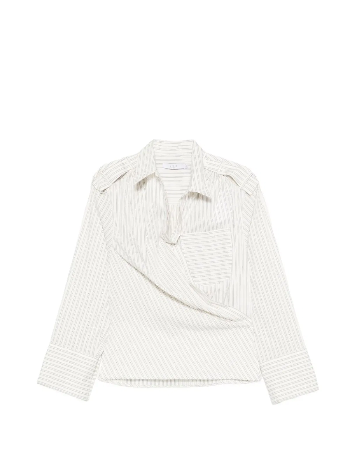 IRO Lace Striped Cotton Shirt
