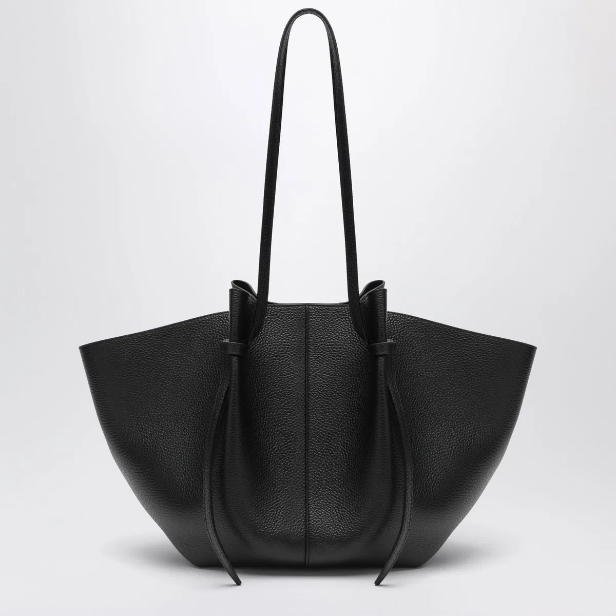 Yuzefi Large Mochi Bag In Black Pebblegrained L