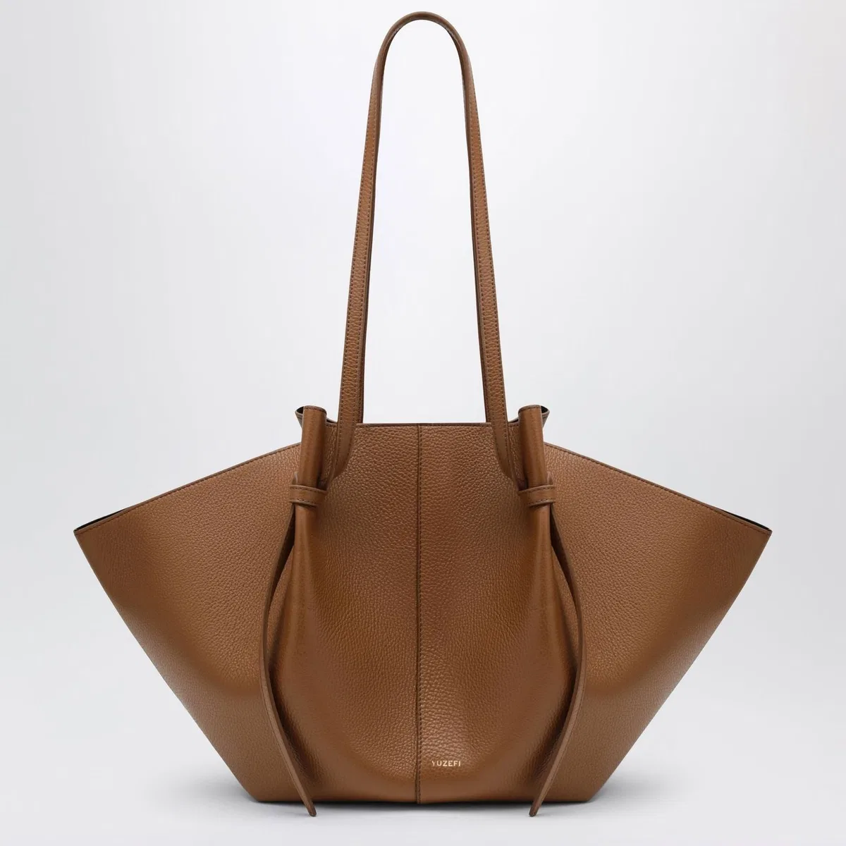 Yuzefi Large Mochi Bag In Hazel Pebblegrained L