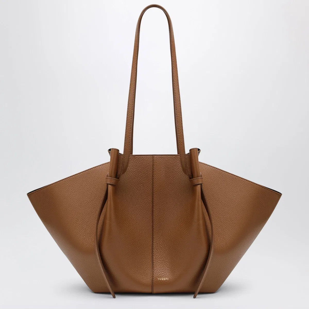 Yuzefi Large Mochi Bag In Hazel Pebble-Grained 