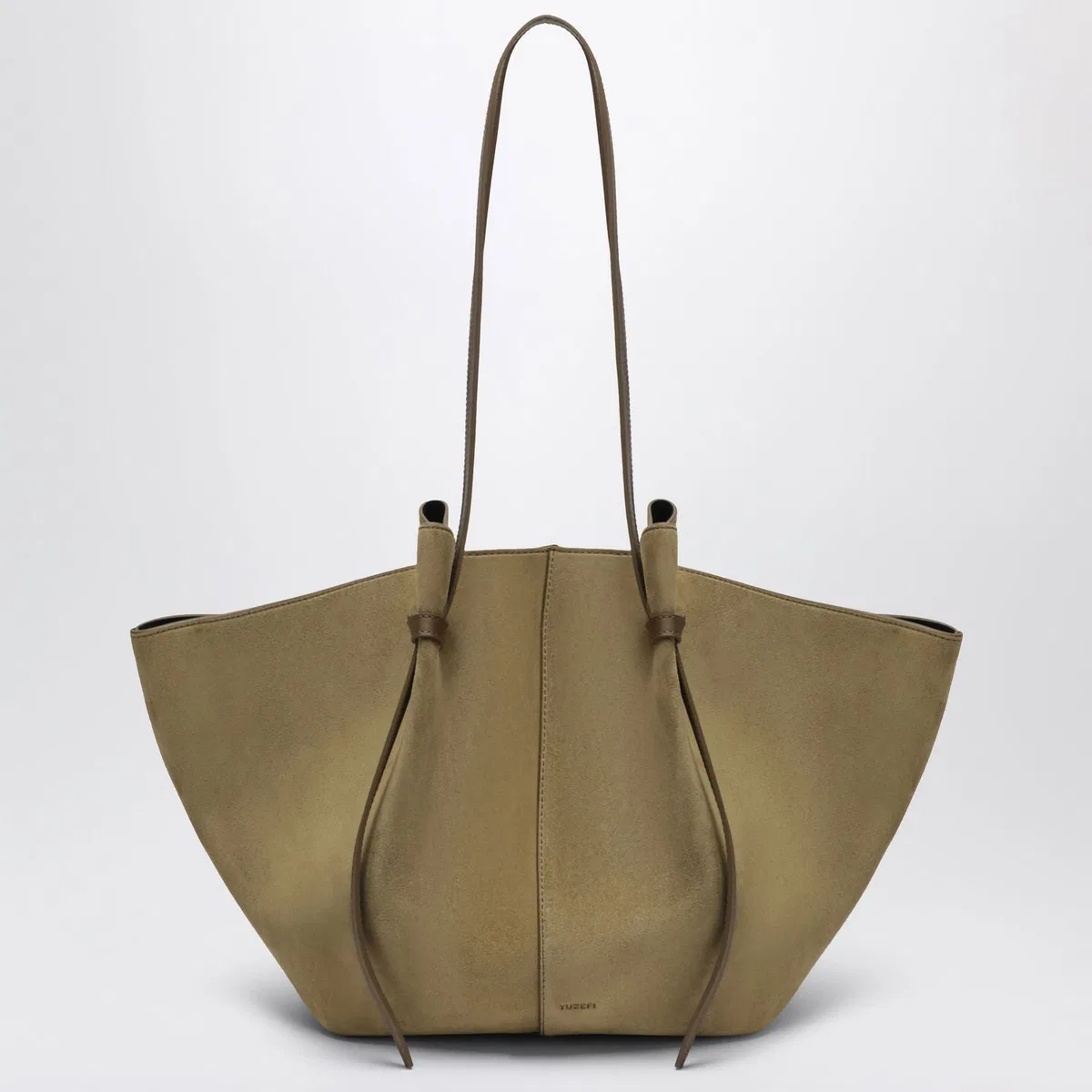 Yuzefi Large Mochi Bag In Fennel Suede Leather