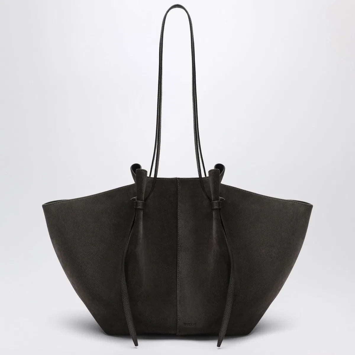 Yuzefi Large Mochi Bag In Ganache Suede Leather