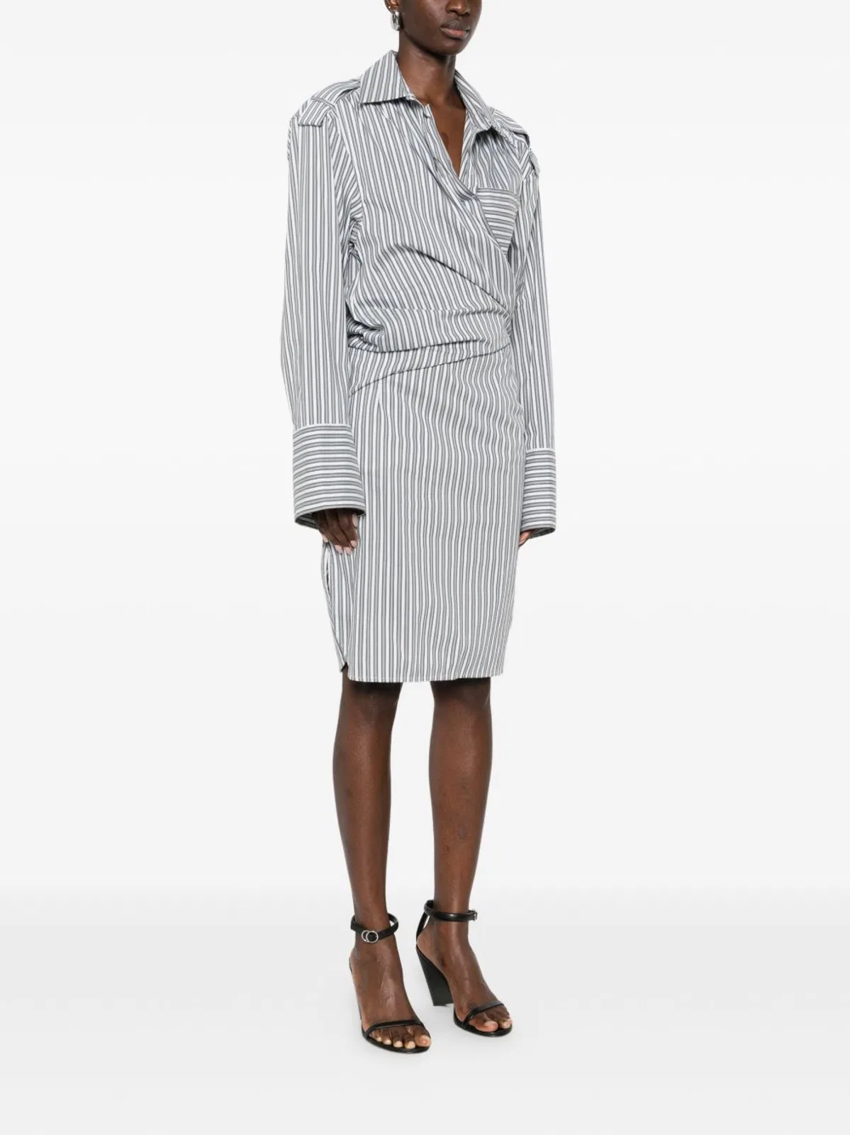 IRO Lazul Striped Cotton Dress