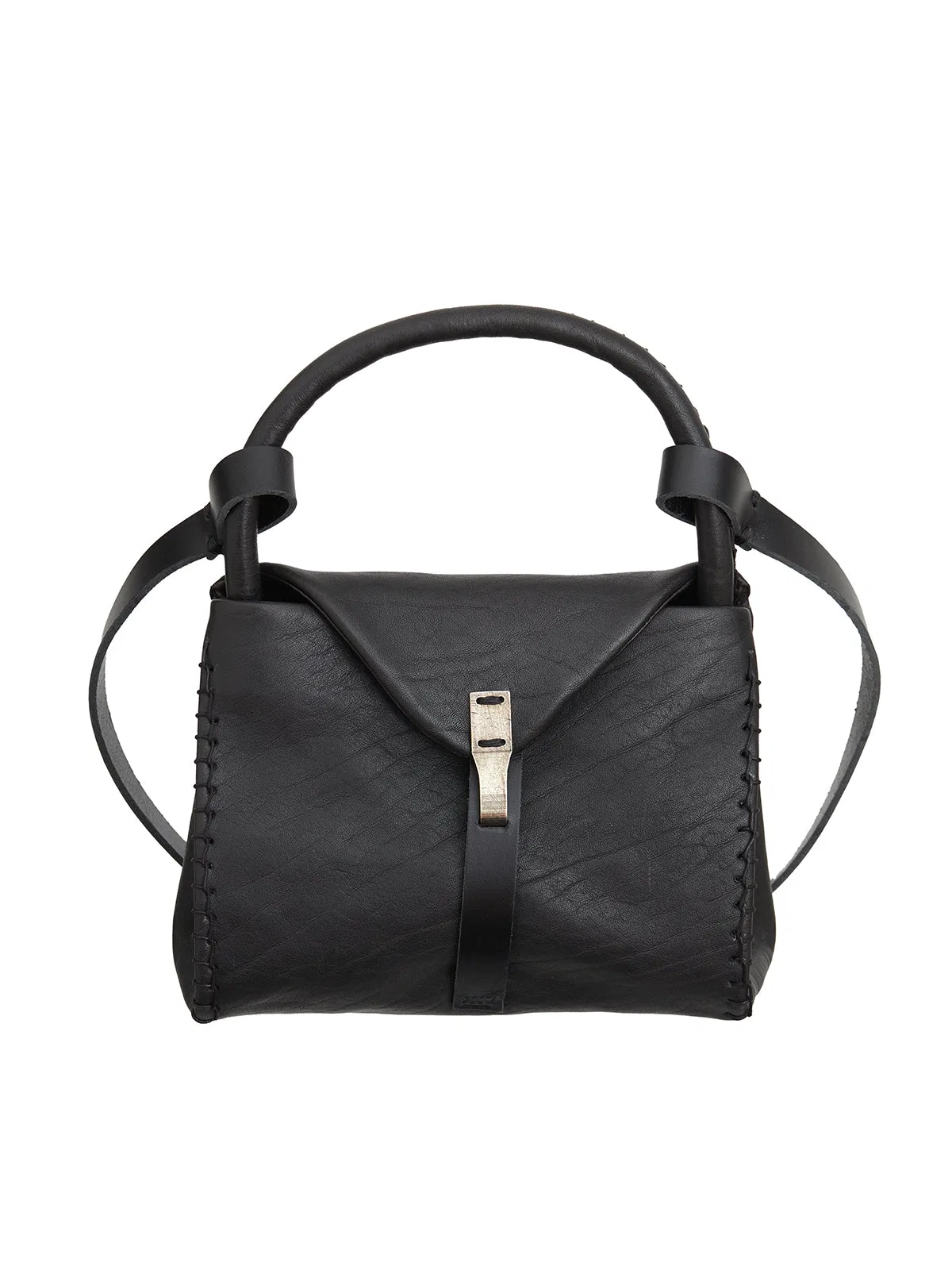 Valentina Banella Mini Handle Stitch Leather Bag
