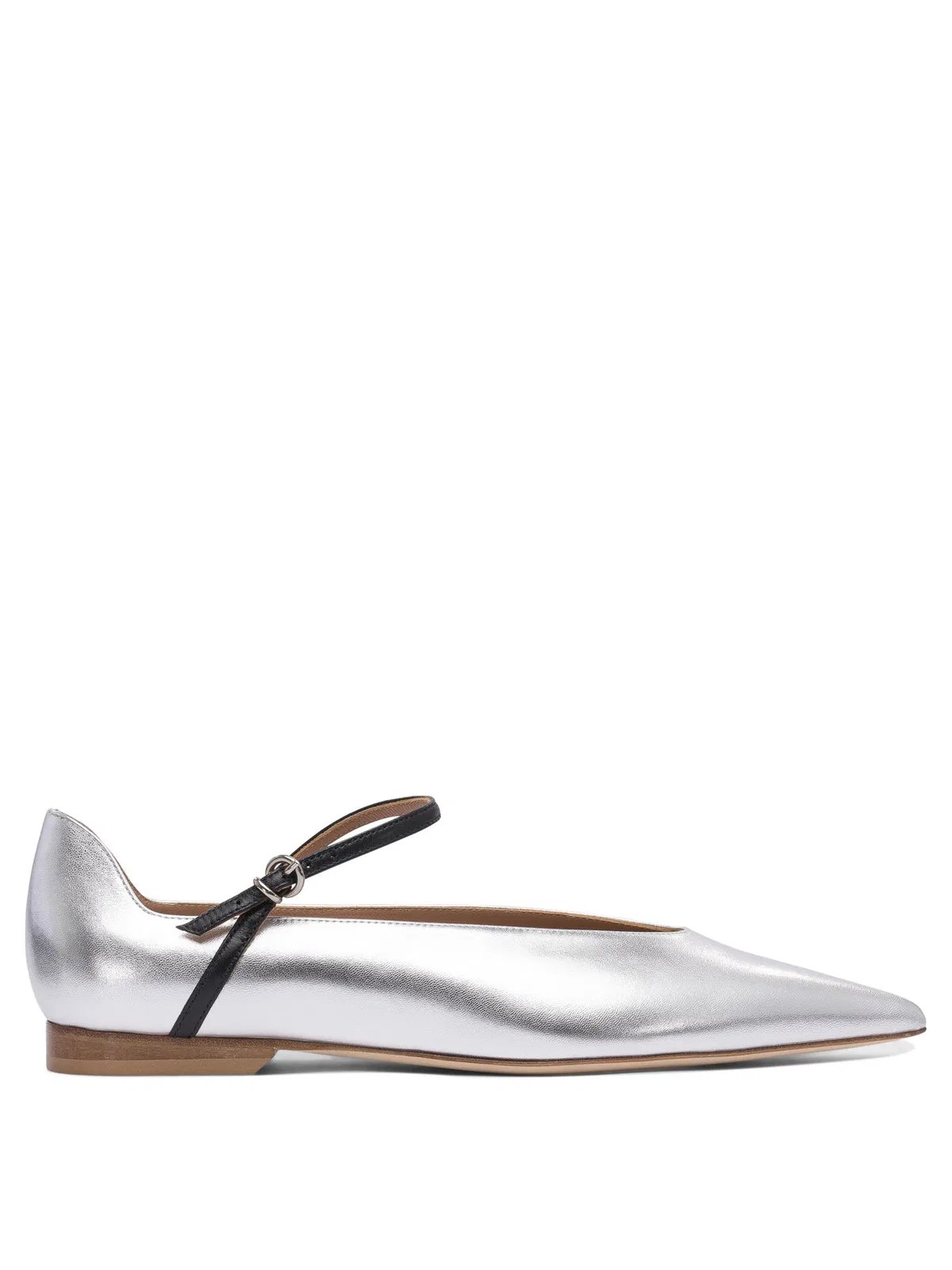 Lella Baldi Silver Rubber Ballerinas