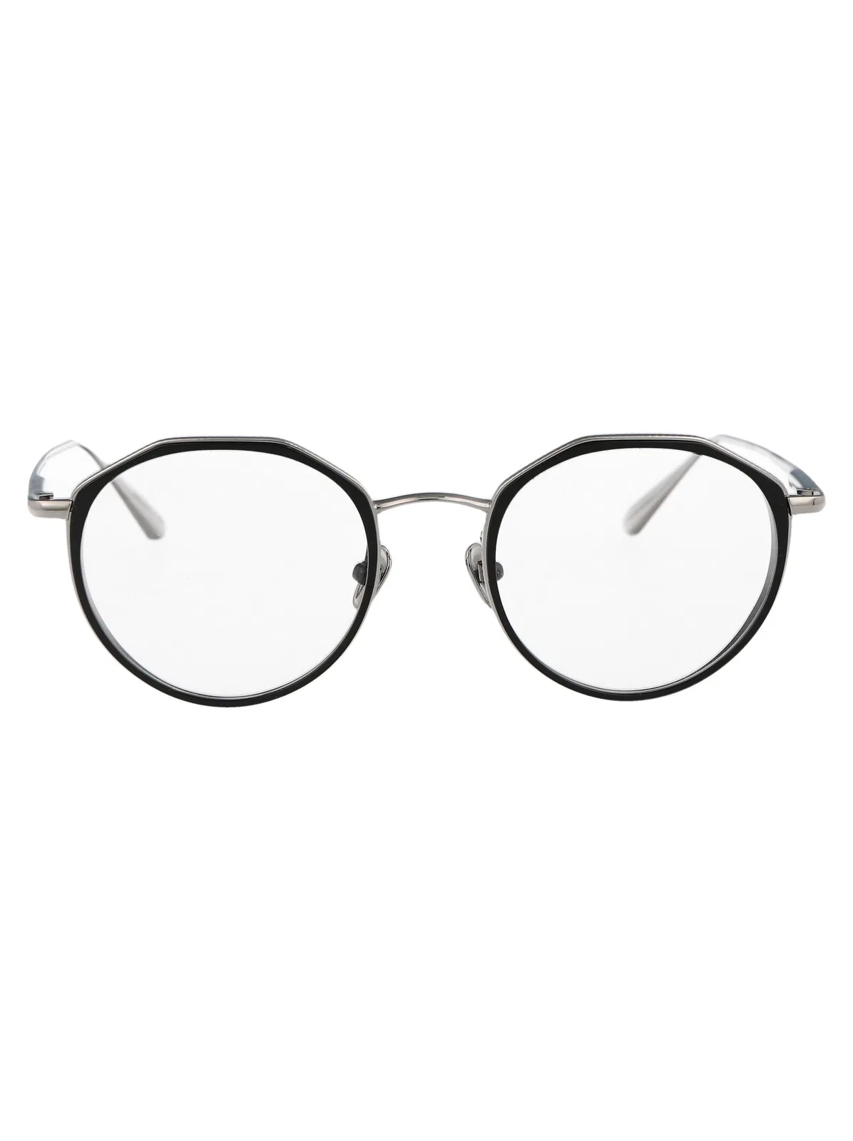 Linda Farrow Whitegold/Black/Optical Titanium Glasses