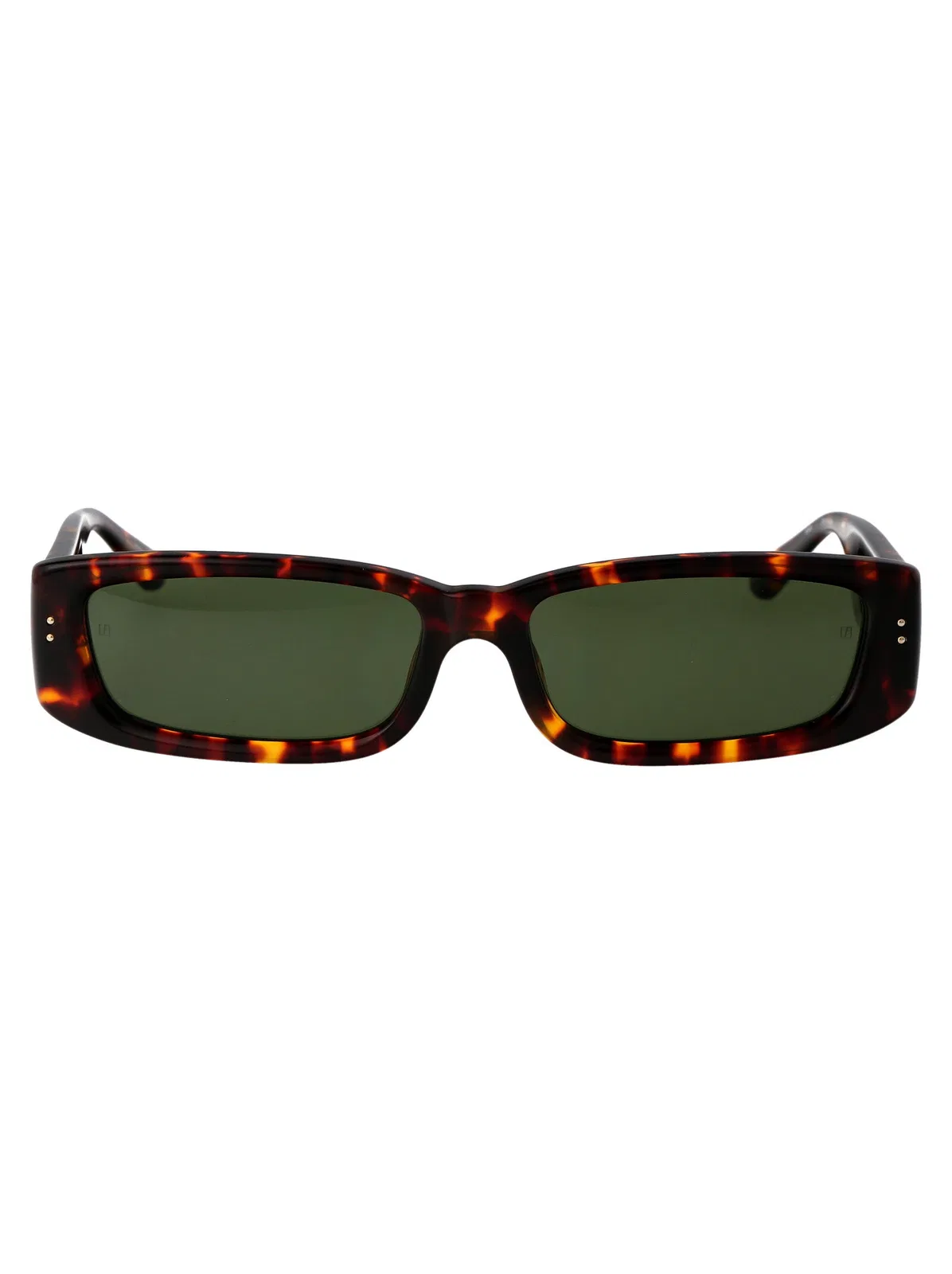 Linda Farrow 0 Dark T-Shell Light Gold Green Acetate 
