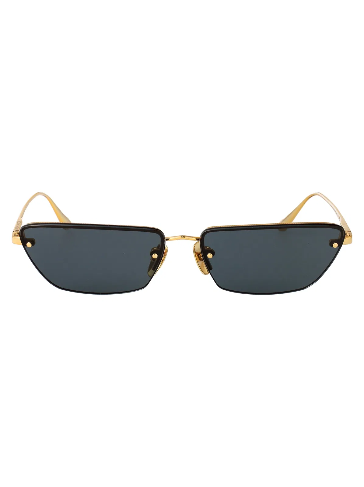 Linda Farrow Yellowgold/Grey Titanium Sunglasses