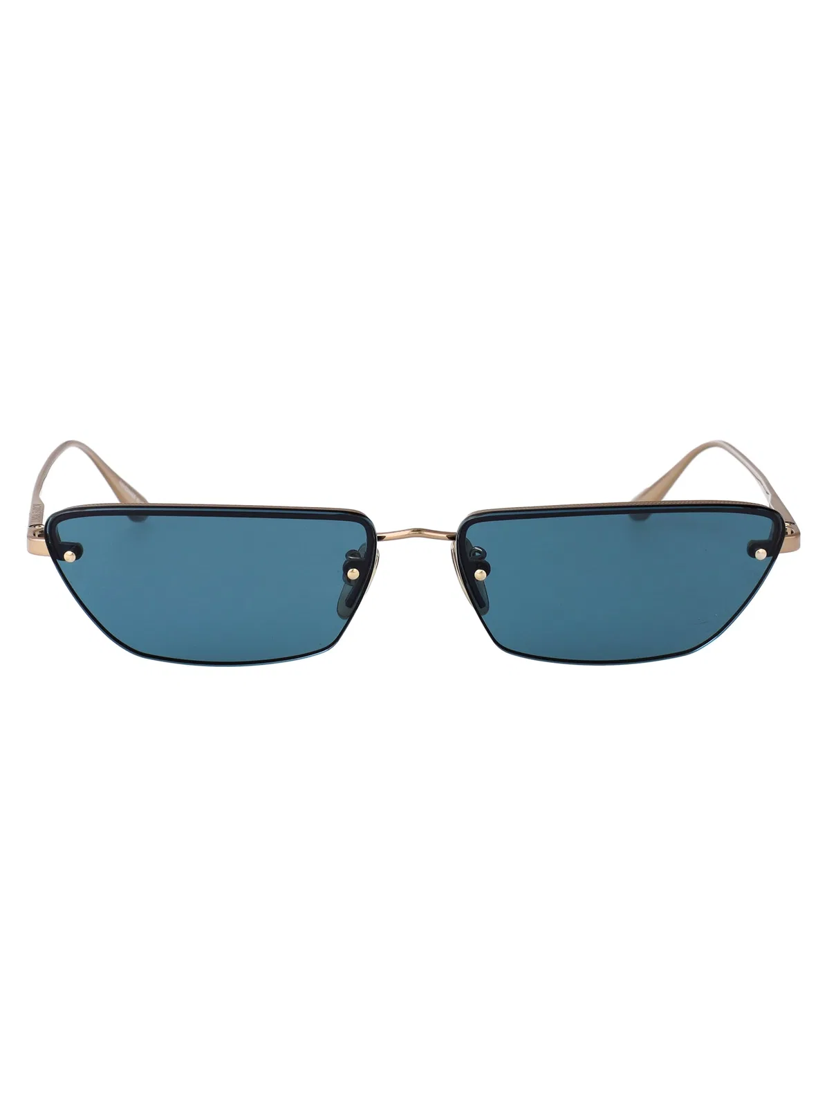 Linda Farrow Lightgold/Aqua Titanium Sunglasses