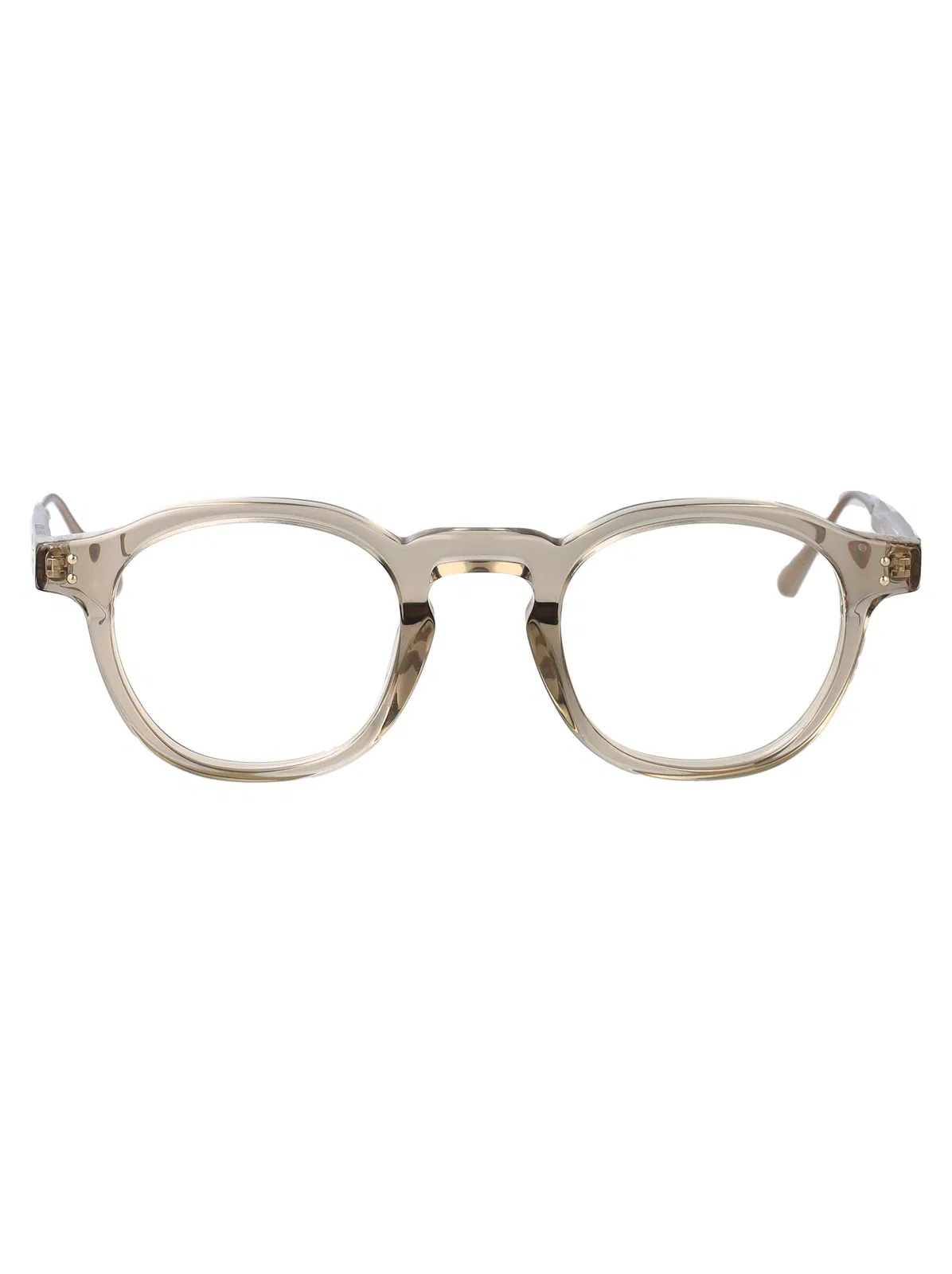 Linda Farrow Truffle/ Light Gold Acetate Glasses