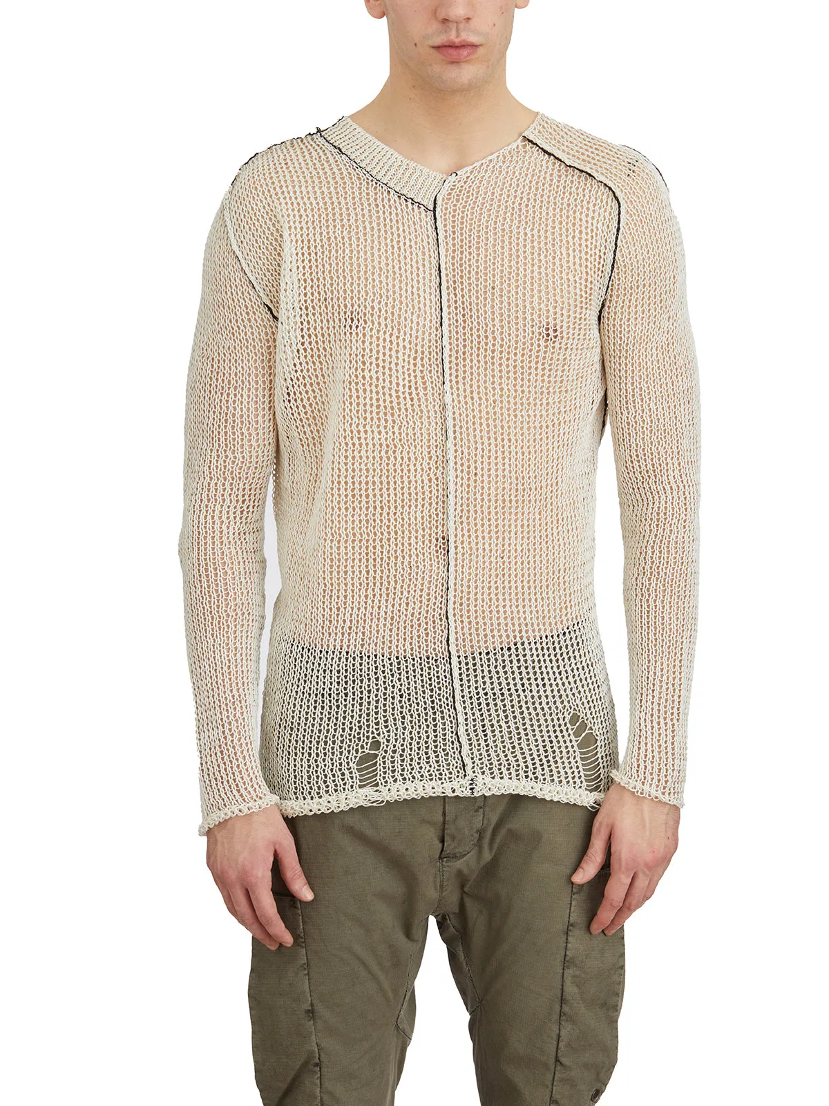 Masnada Crew Neck Linen Sweater