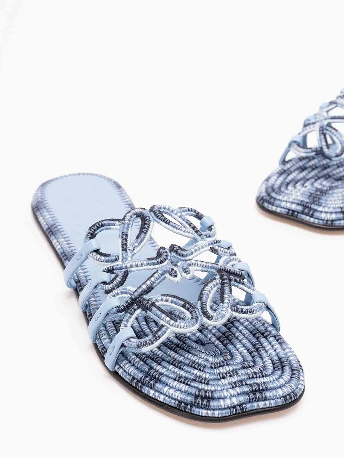 Loewe Paula`S Ibiza `Petal Anagram` Slides