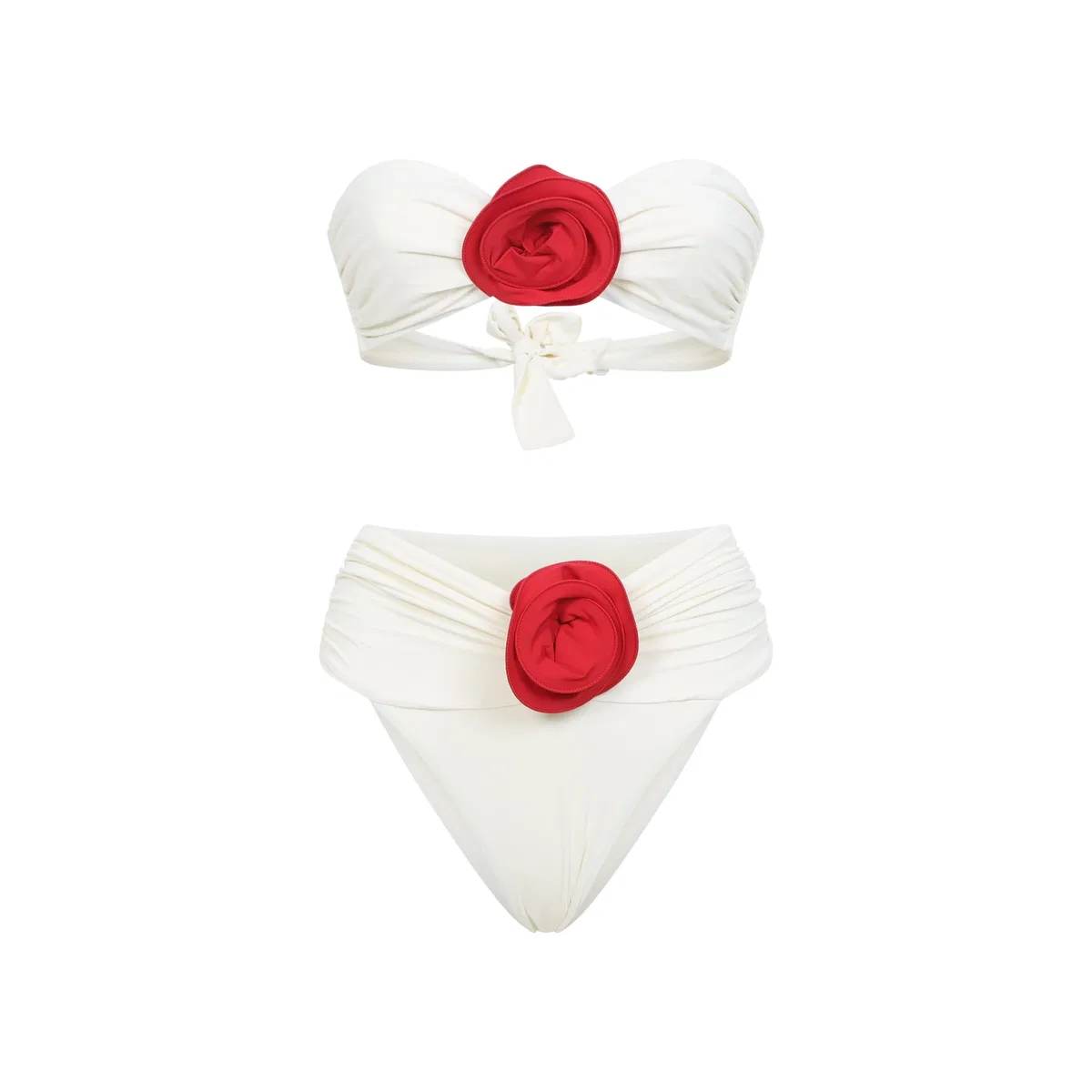 La Reveche Ivory White Red Derya Bikini