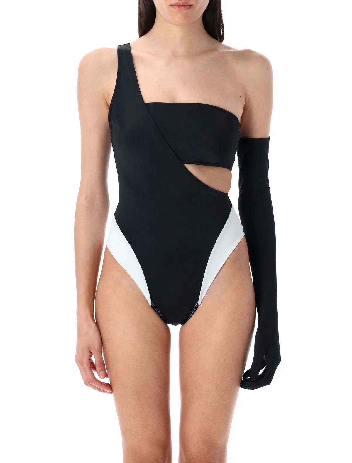 Lets Swim Let’s Swim One-Shoulder Colour-Block Swi