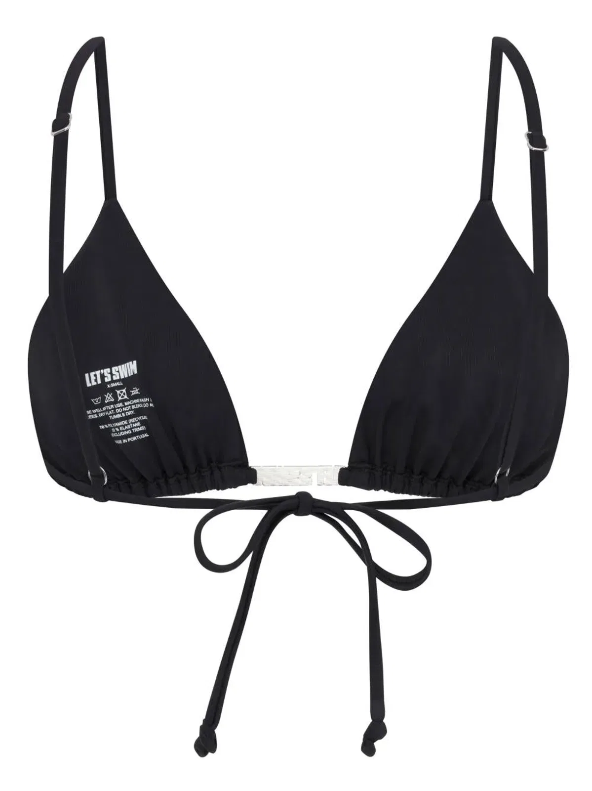 Lets Swim Let’s Swim Triangle Bikini Top With Meta