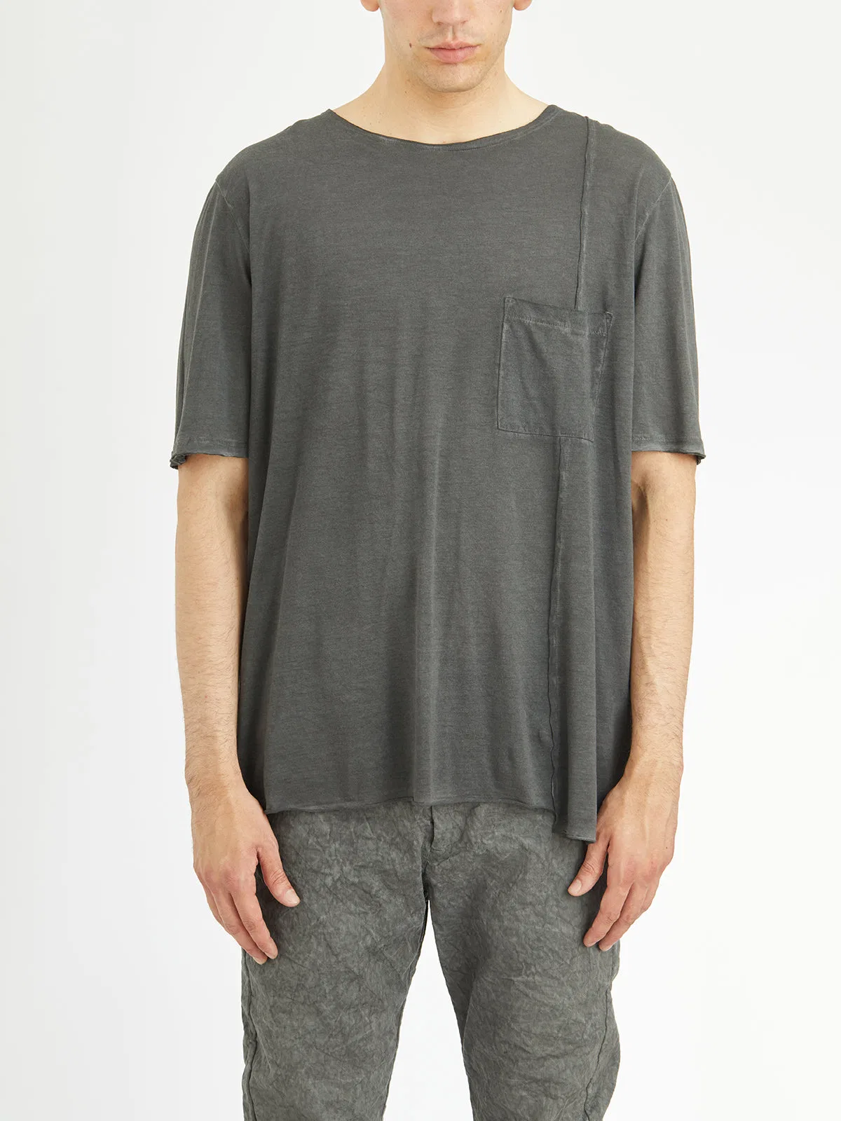 Daub Cotton T-Shirt With Pocket