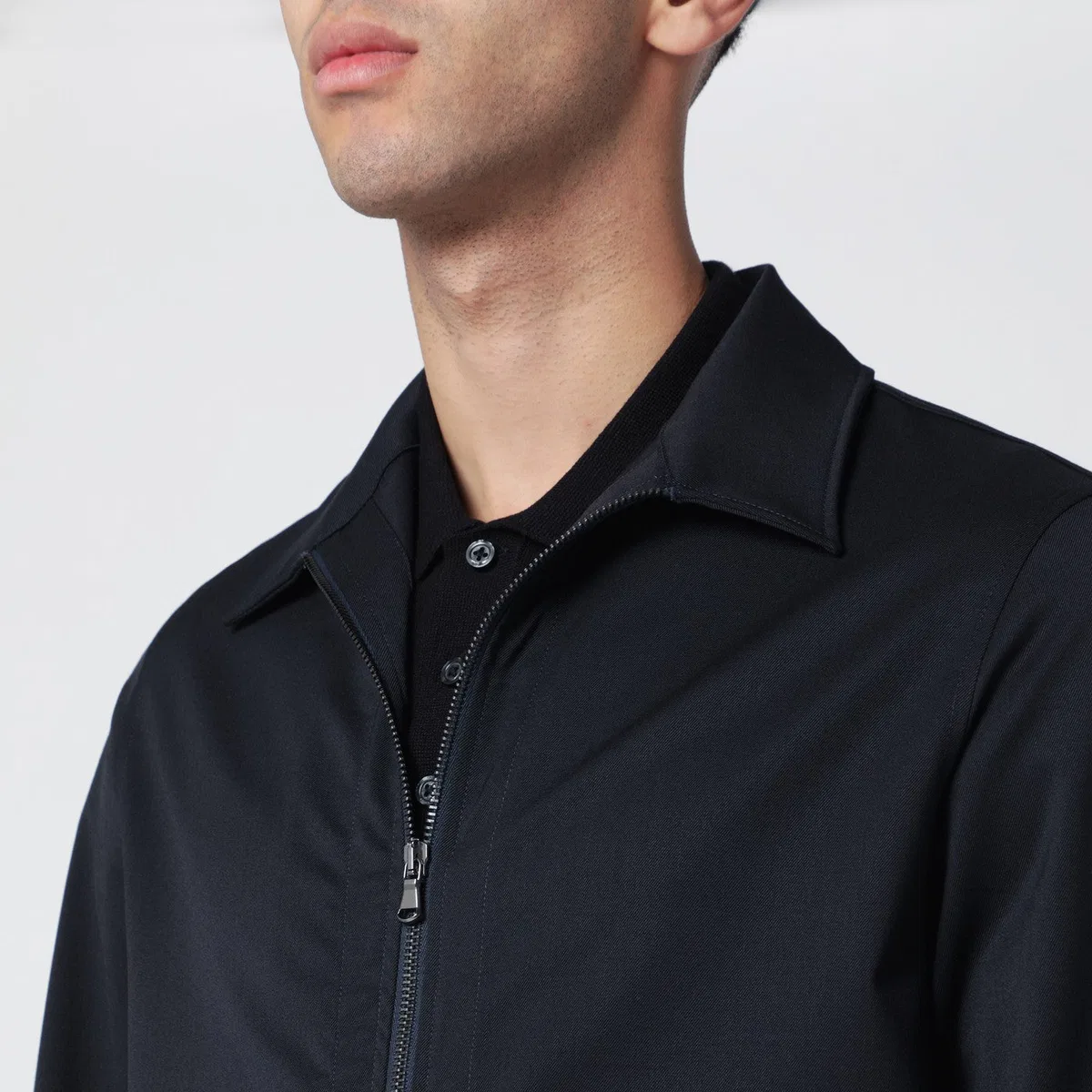 Santaniello Blue Wool-Blend Suit