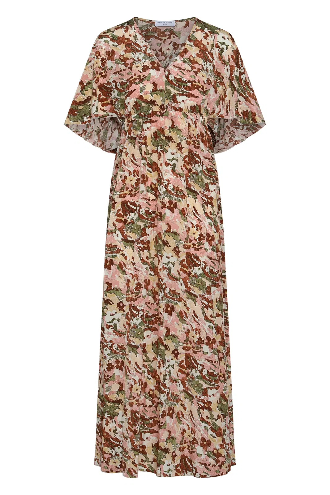 Marinella Piccinno Lucia Printed Silk Dress