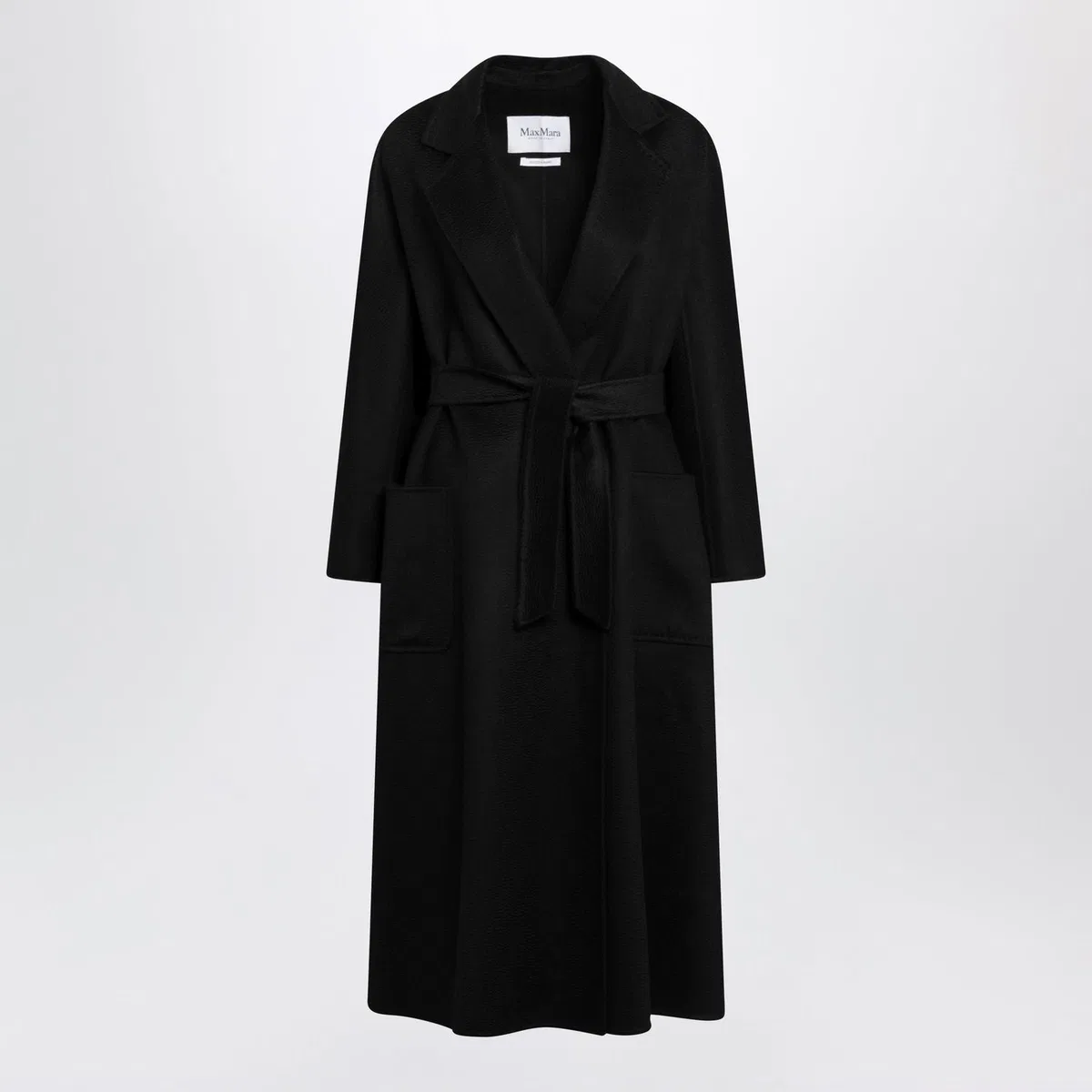 Max Mara Black Ludmilla Icon Coat In Cashmere