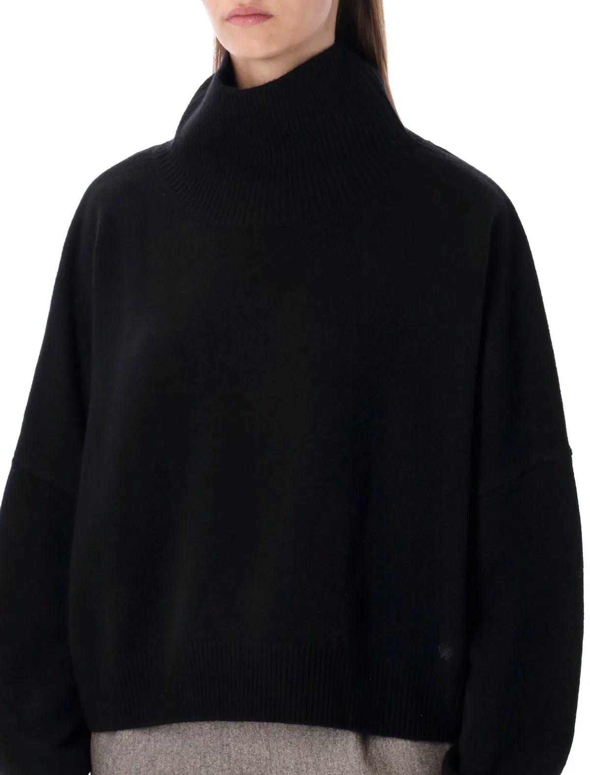 Loulou De Saison Black Wool Cashmere Knitwear