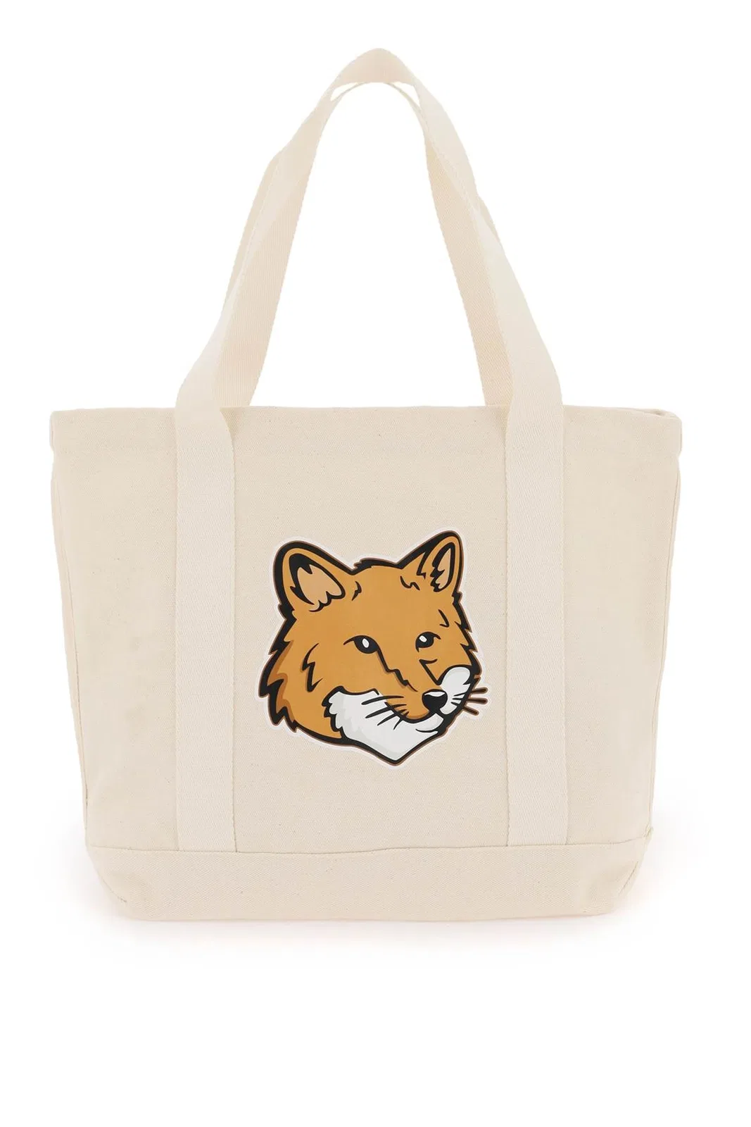 Maison Kitsune Maison Kitsuné Fox Head Canvas Tote Bag