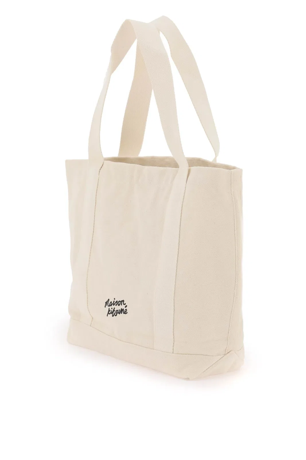 Maison Kitsune Maison Kitsuné Fox Head Canvas Tote Bag