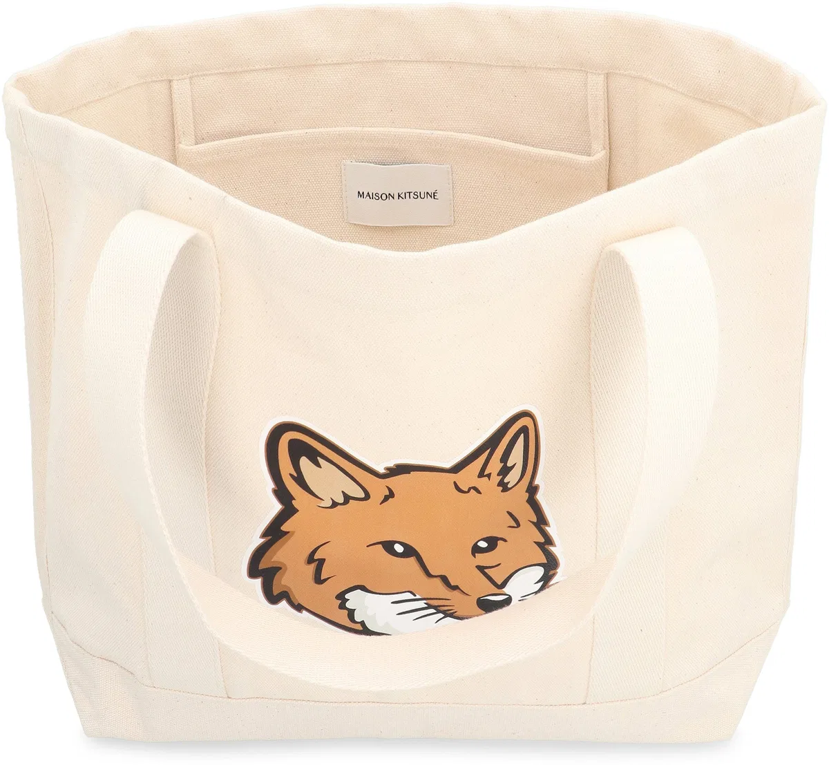Maison Kitsune Maison Kitsuné Fox Head Print Bag
