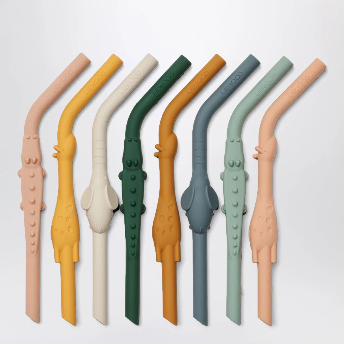 Liewood Pack Of Eight Colorful Silicone Straws