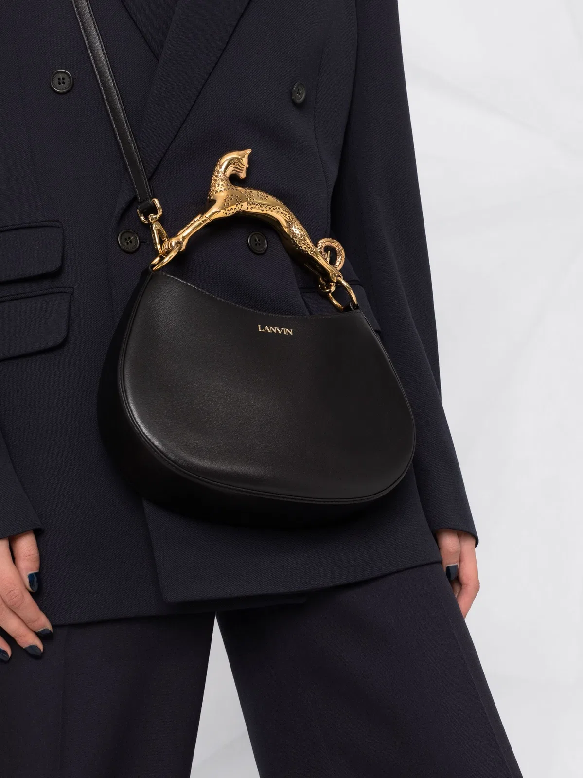 Lanvin Hobo Bag With Cat Handle