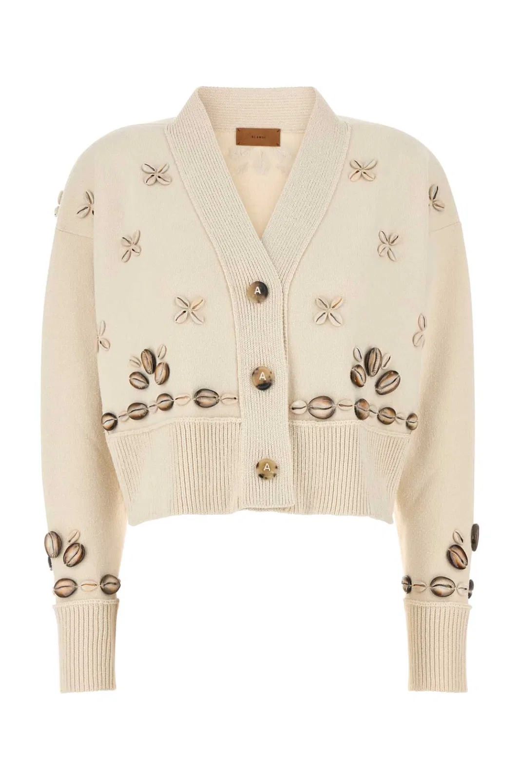 Alanui Ivory Silk Blend Oversize Ocean Dream Ca