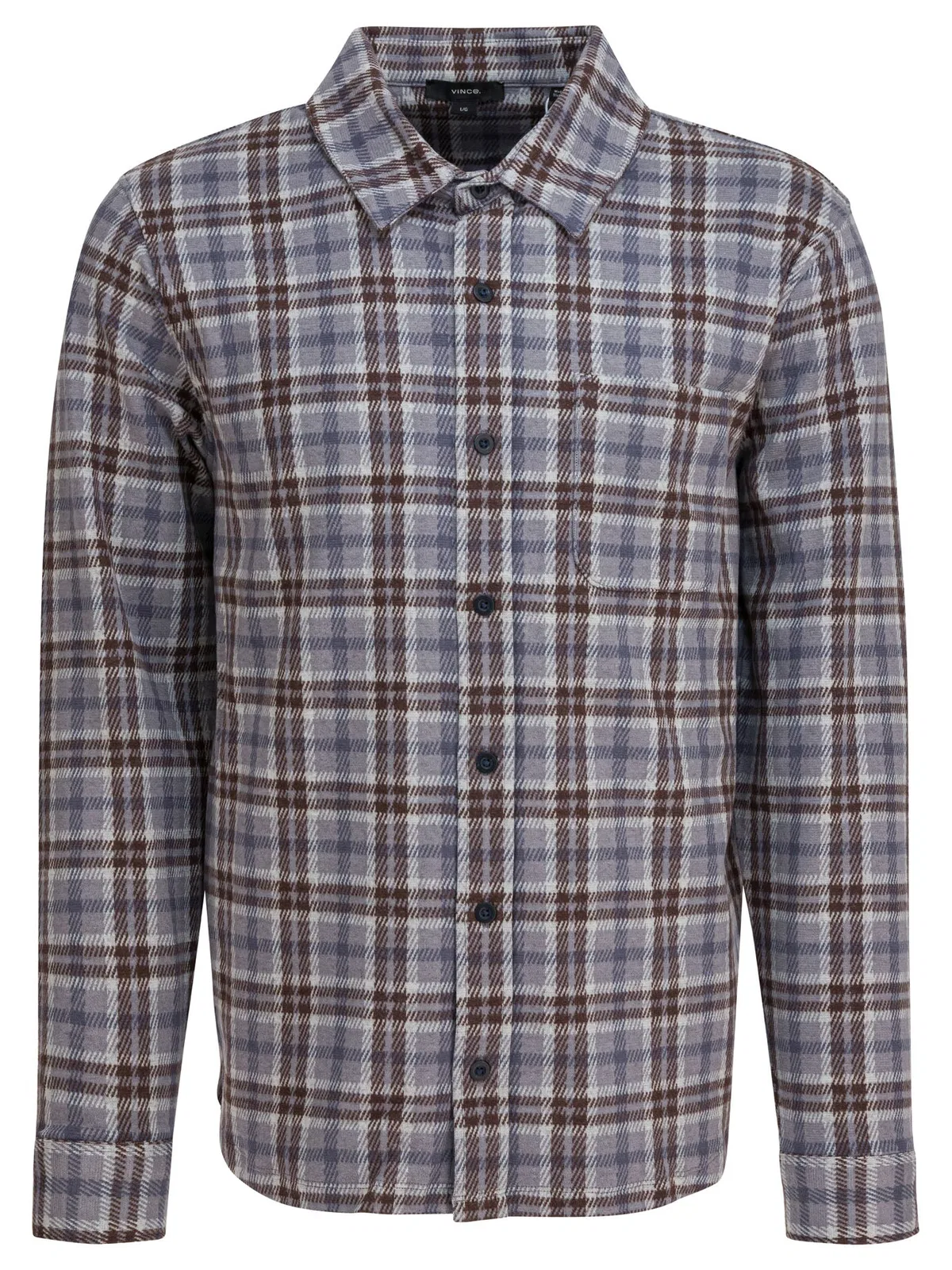 Vince Grey Cotton Blend Shirt