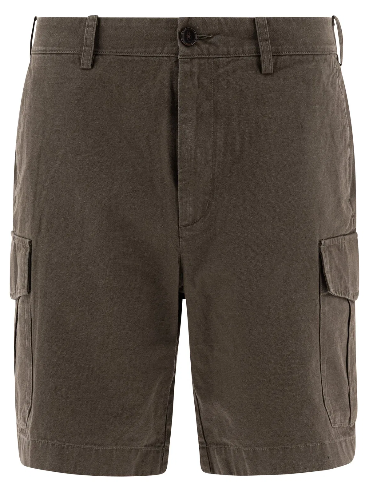 Vince Cotton And Linen Cargo Shorts