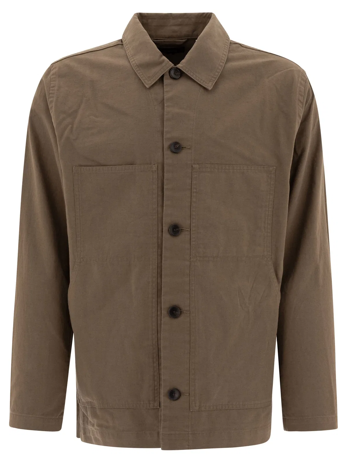 Vince Green Cotton Linen Jacket