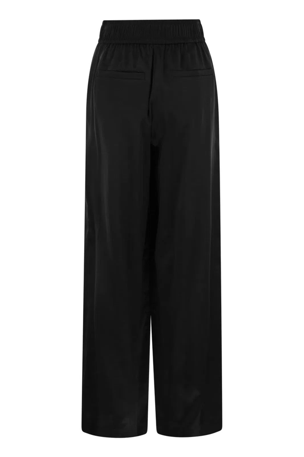 Brunello Cucinelli Track Trousers In Stretch Silk Satin