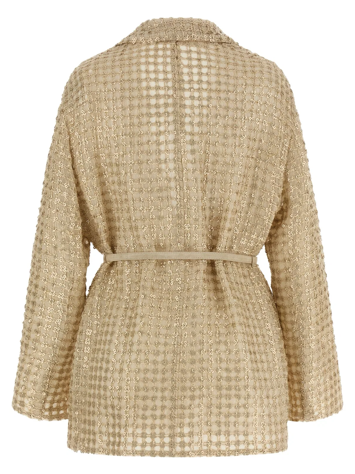 Brunello Cucinelli 'Dazzling Net Embroidery' Organza Blazer