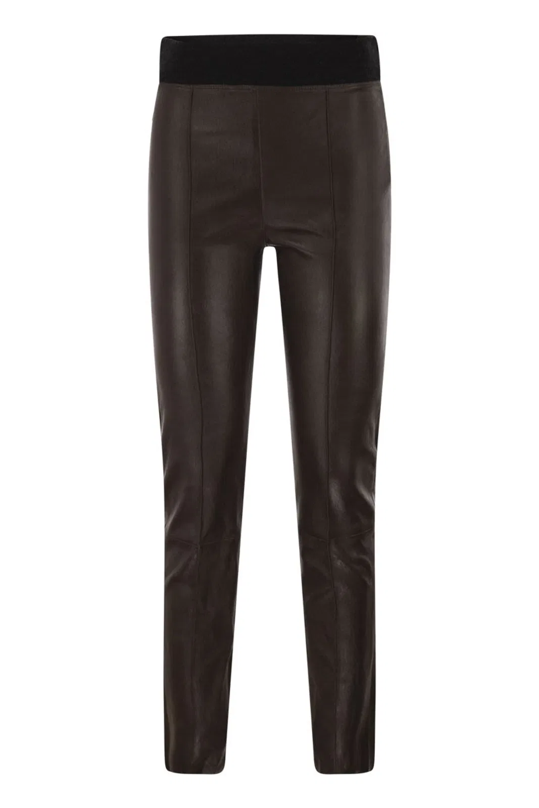 Brunello Cucinelli Skinny Fit Stretch Nappa Leather Trouser