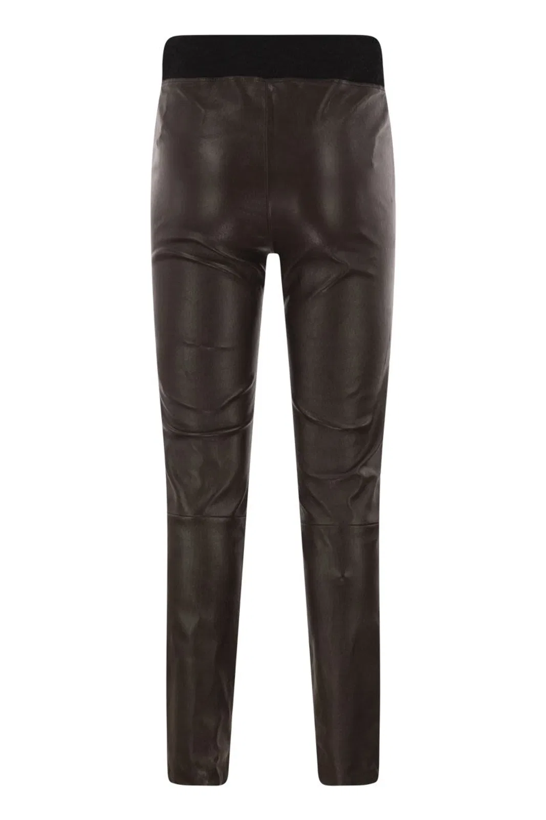 Brunello Cucinelli Skinny Fit Stretch Nappa Leather Trouser