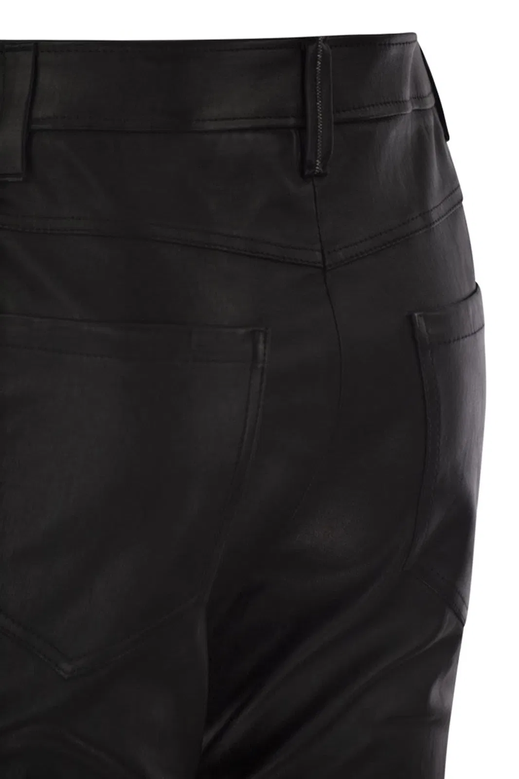 Brunello Cucinelli Stretch Nappa Leather Square Cigarette T