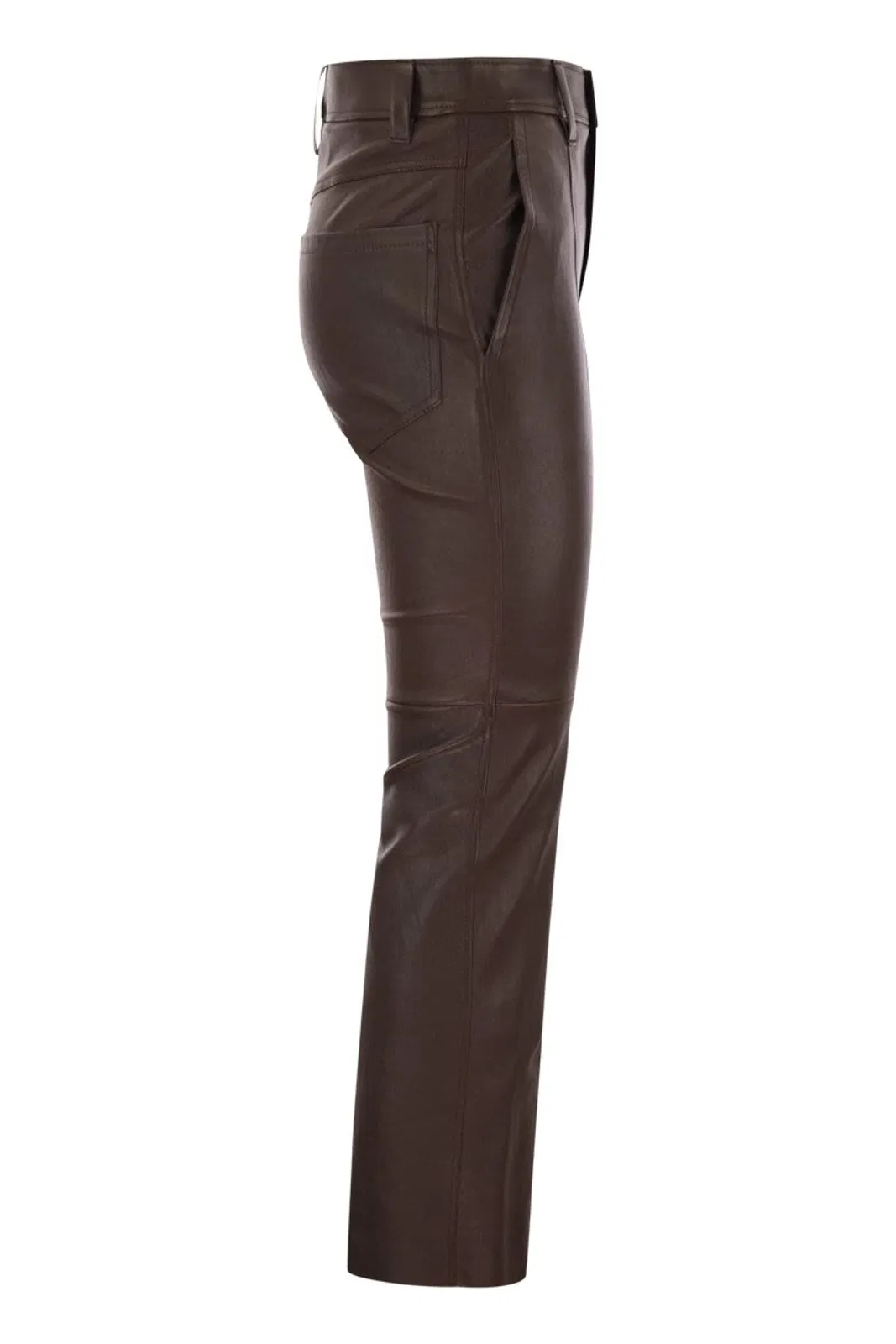 Brunello Cucinelli Stretch Nappa Leather Square Cigarette T