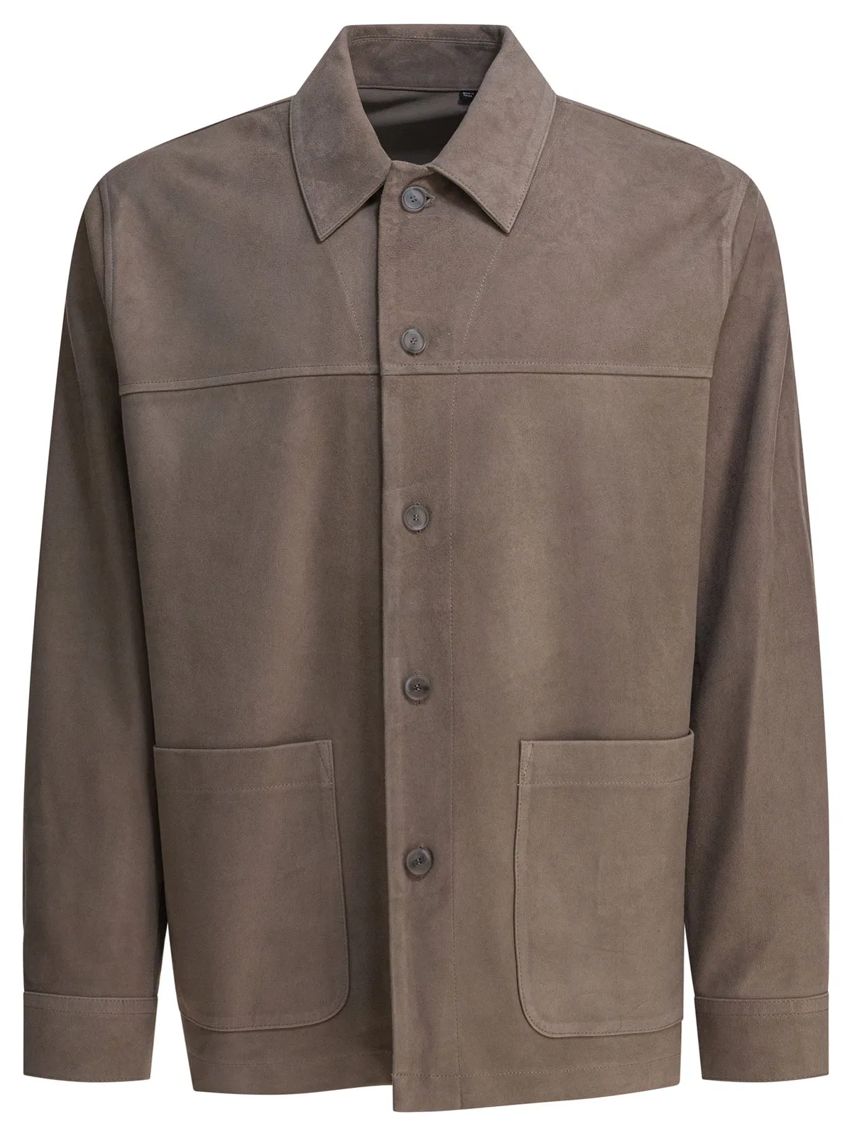 Vince Grey Lamb Skin Jacket