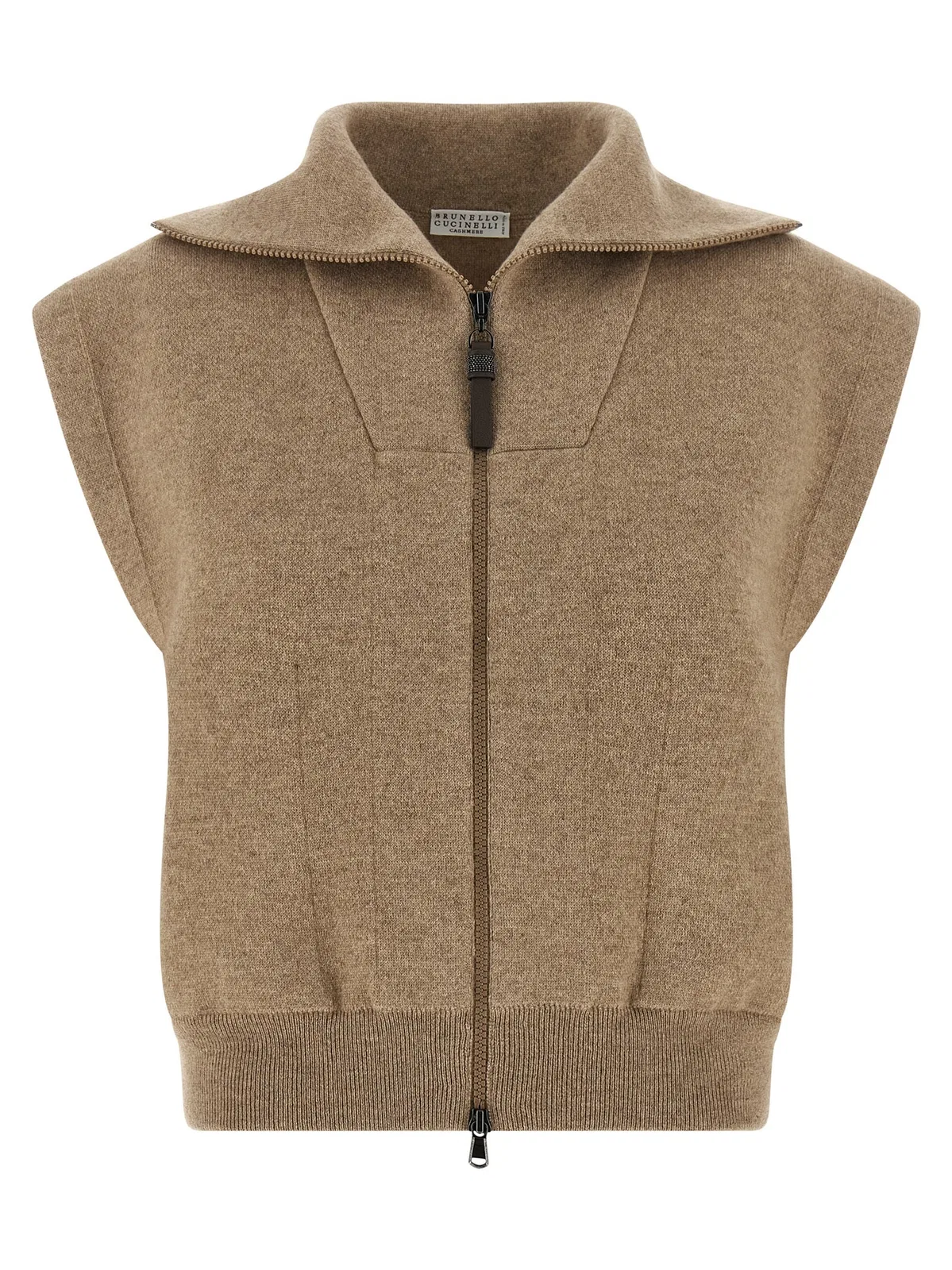 Brunello Cucinelli 'Shiny Zipper Pull' Vest