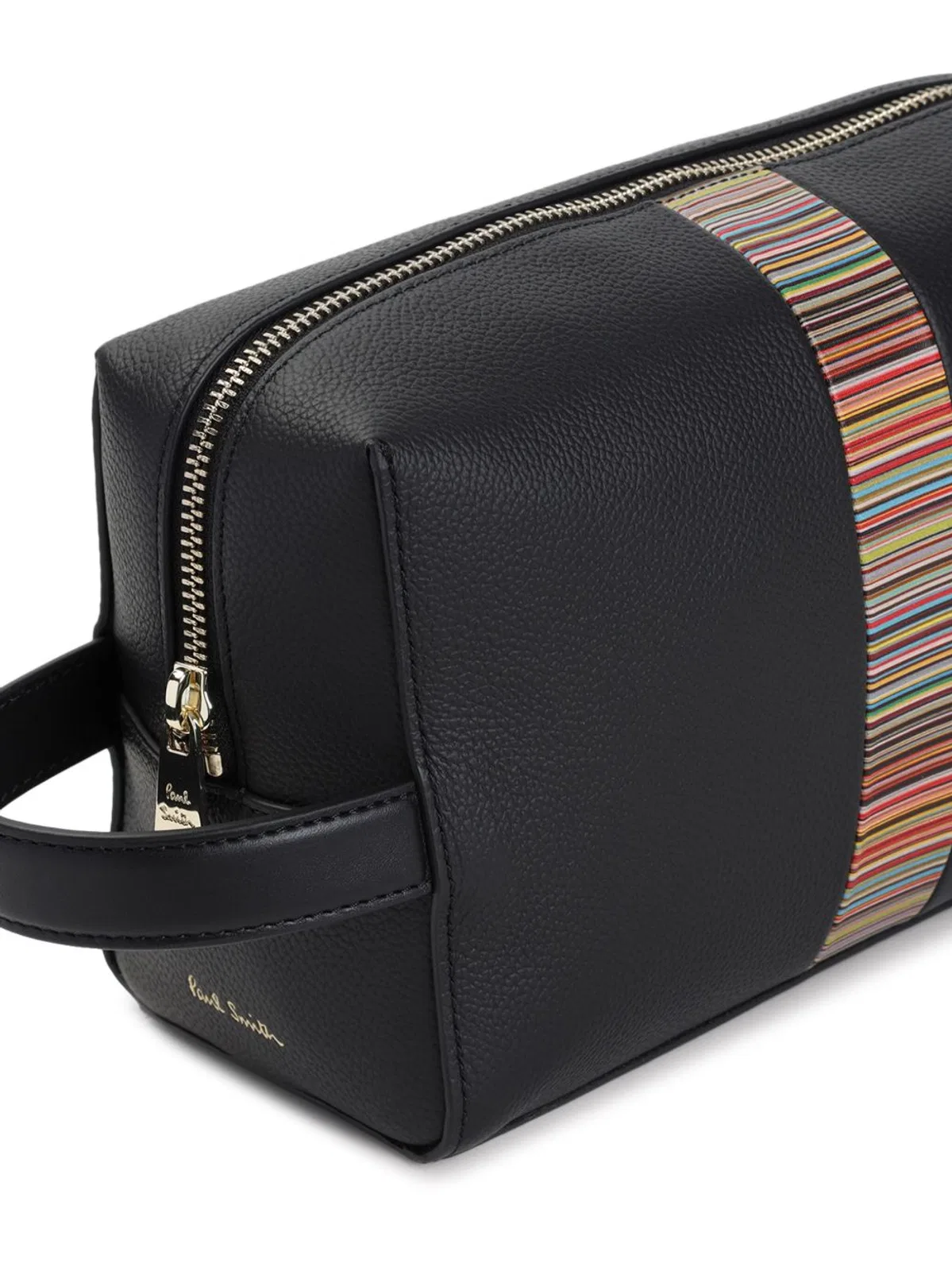 Paul Smith Signature Stripe Leather Wash Bag