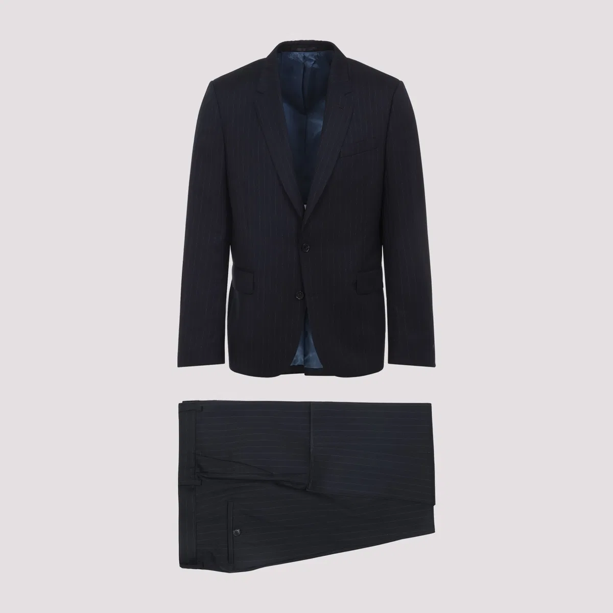 Paul Smith Navy Blue Tailored Fit Two Button Wool S
