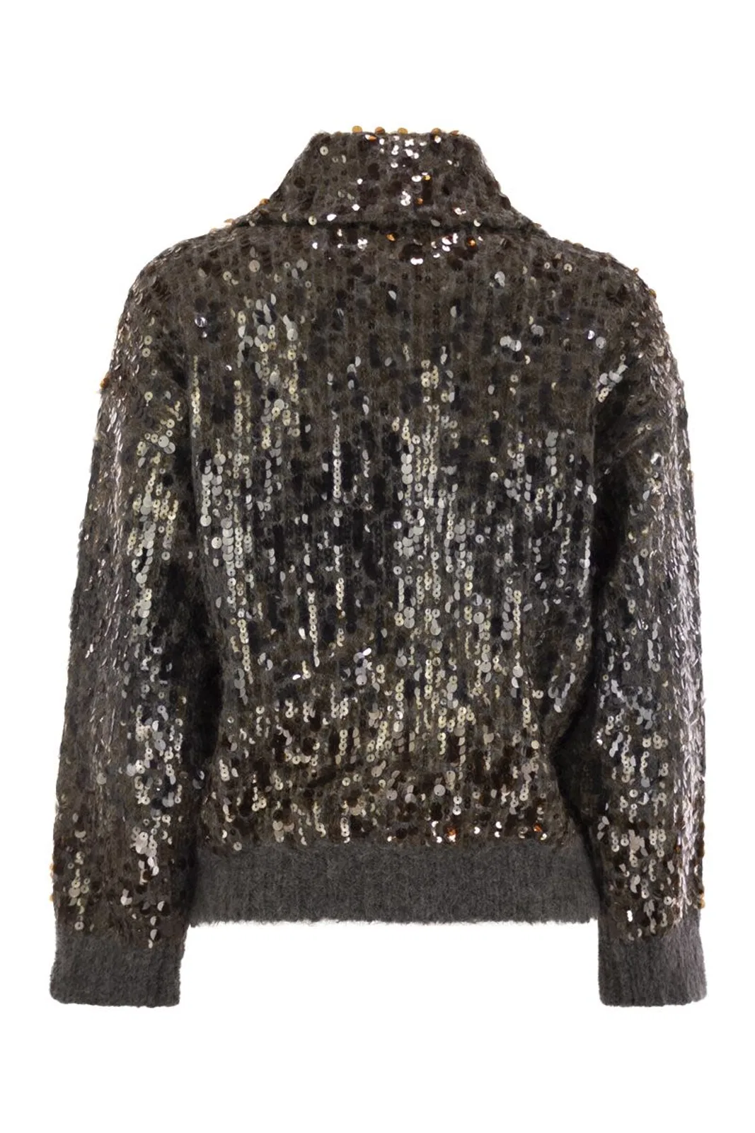 Brunello Cucinelli Dazzling Dégradé Embroidery Mohair And W