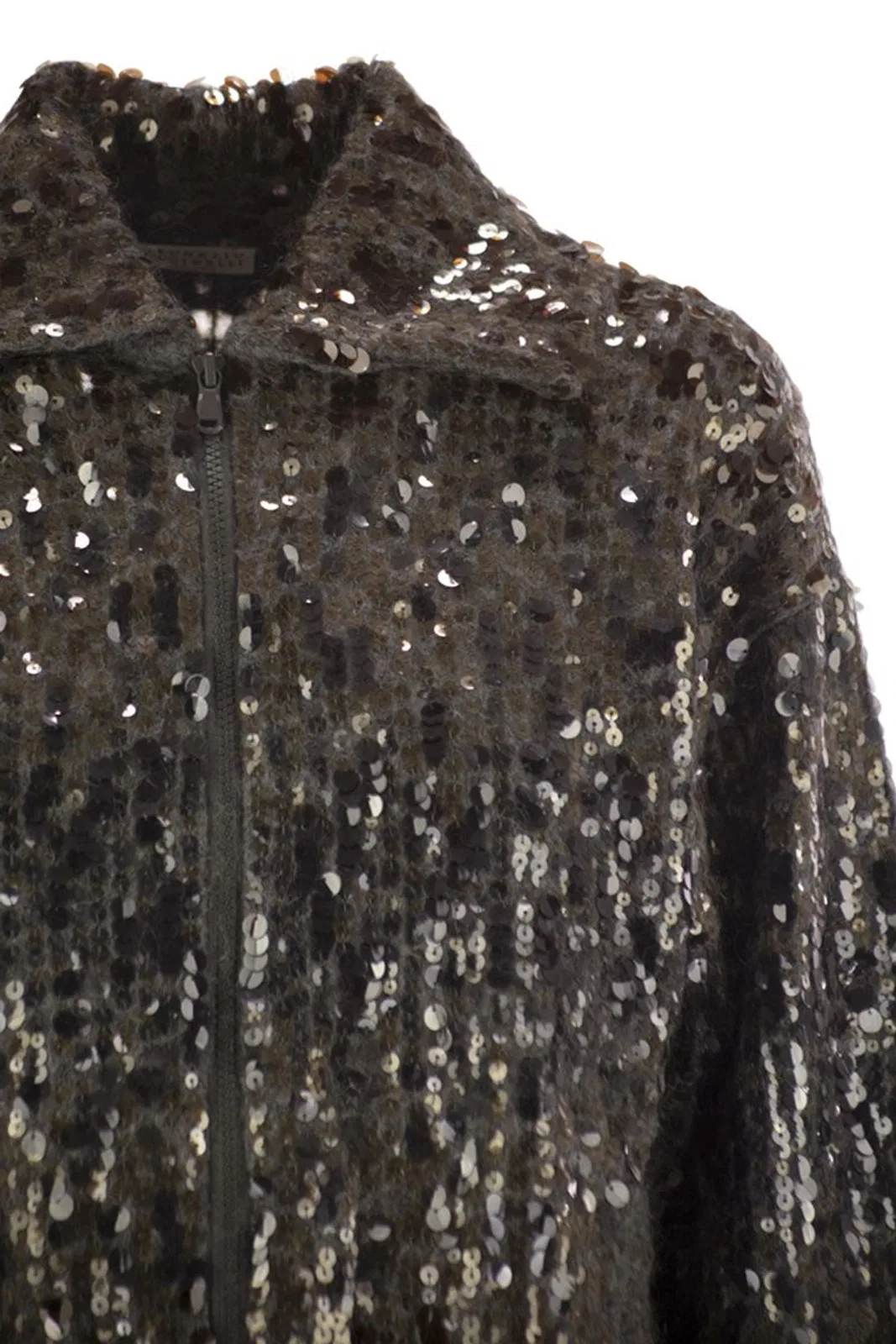 Brunello Cucinelli Dazzling Dégradé Embroidery Mohair And W